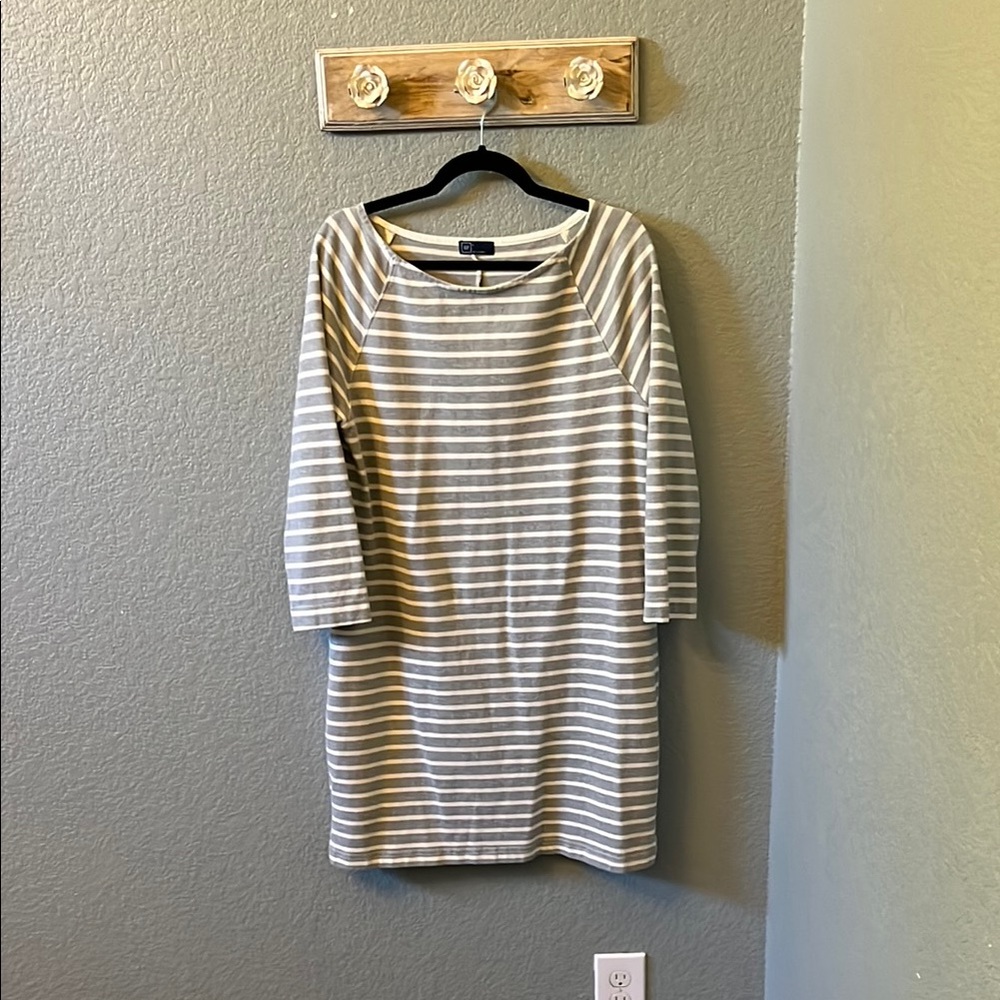 Women's Striped Gray Dress